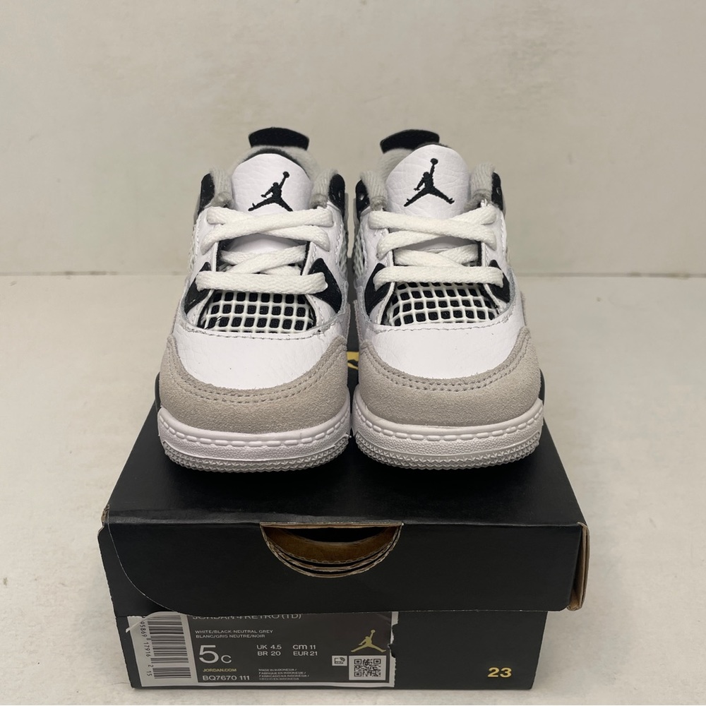 Nike Air Jordan 4 Retro TD “Military Black” 2023 - Picture 2 of 4